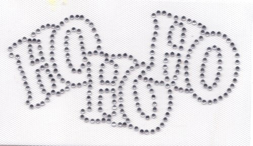 HOHOHO Iron On Hot Fix Rhinestone Transfer --Clear