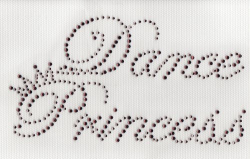 Dance Princess Iron On Hot Fix Transfer Rhinestone -- Amethyst