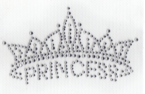 @Fedol Crown Princess Iron On Hot Fix Transfer Rhinestone. Clear