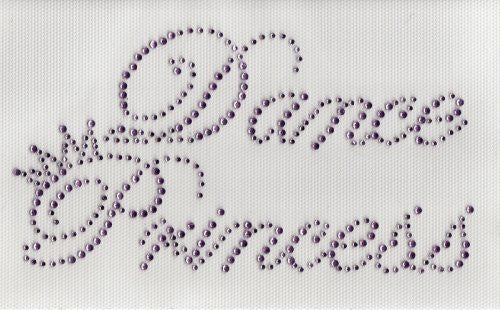 Dance Princess Iron on Hot Fix Transfer Rhinestone -- Lt. Pink