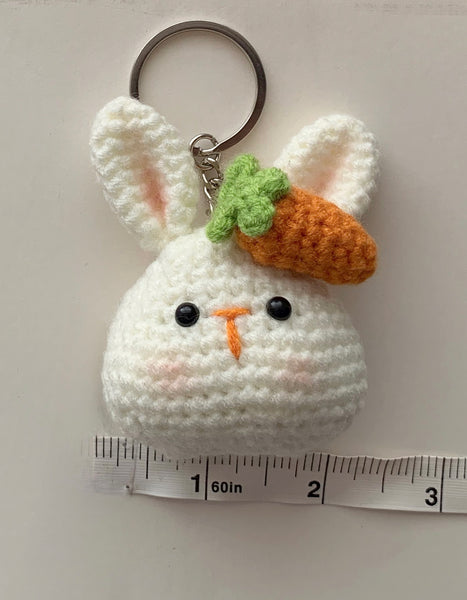 Handmade Crochet Bunny keychain