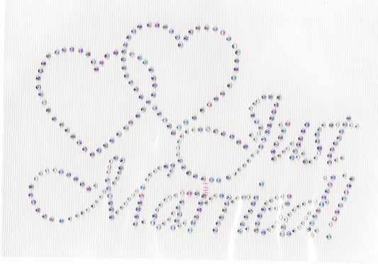 Just Married -- 7.5" x 4.5" Available in 3 Colors