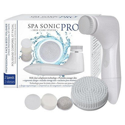 Spa Sonic® Pro 8-piece Facial Cleansing System